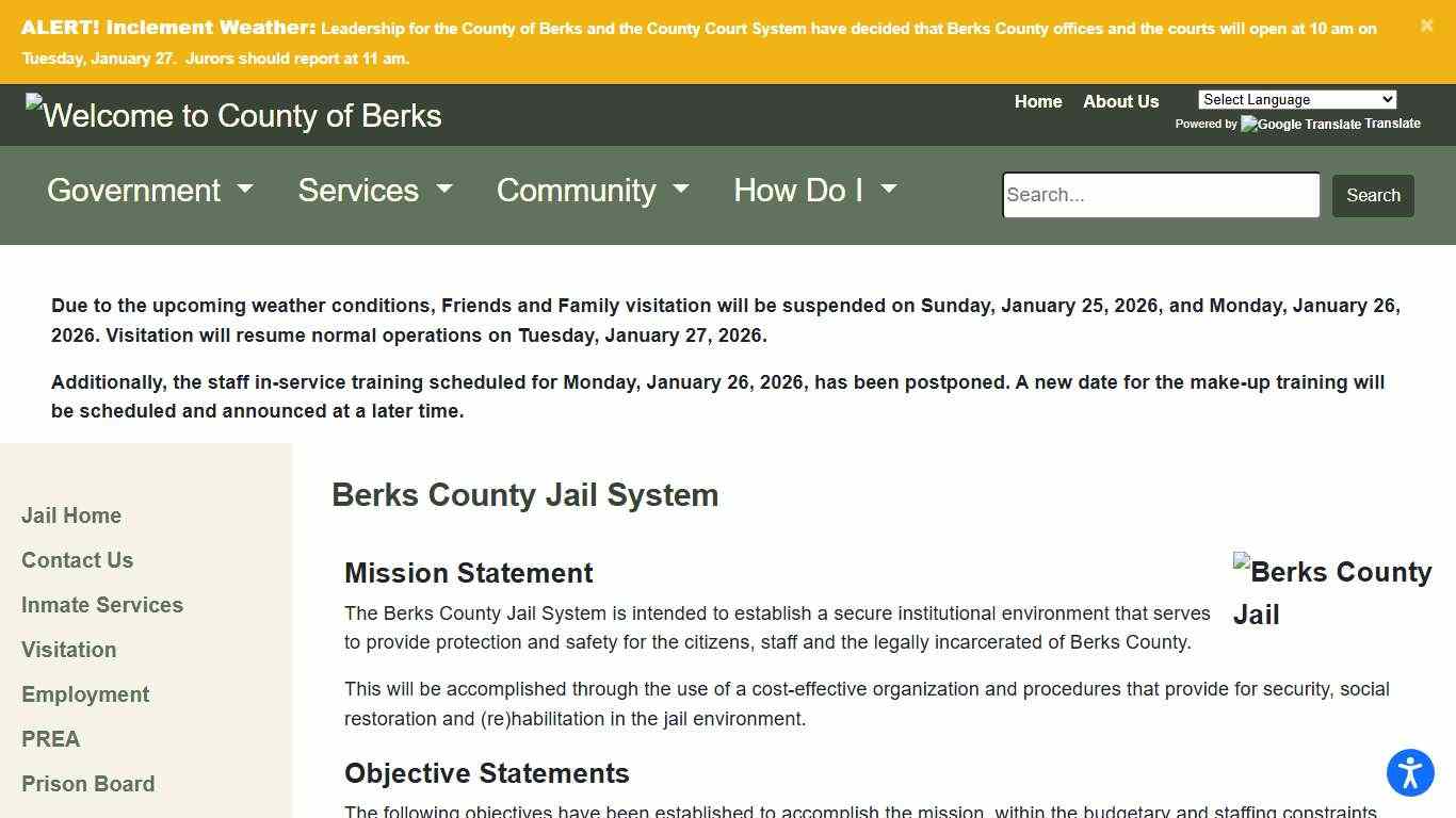 Berks County - Jail System